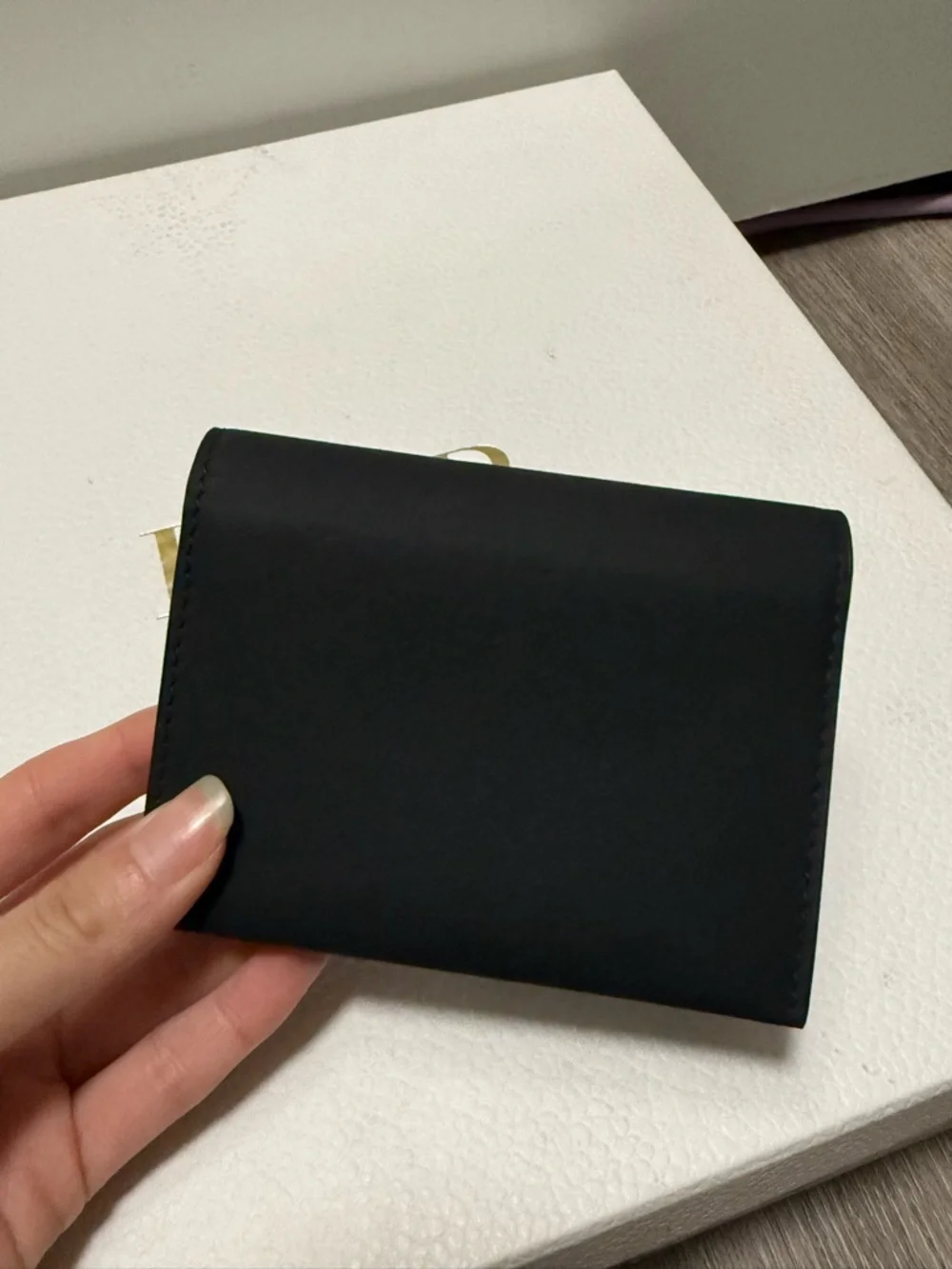 Christian Dior Black Saddle Card Holder Wallet Oblique Canvas Leather New Rare